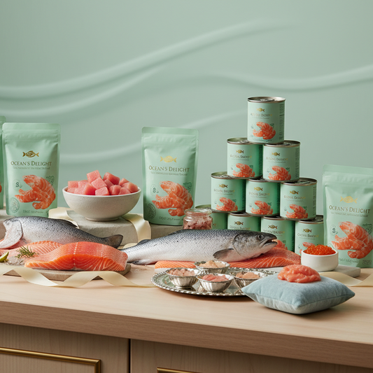 Gourmet salmon product showcase