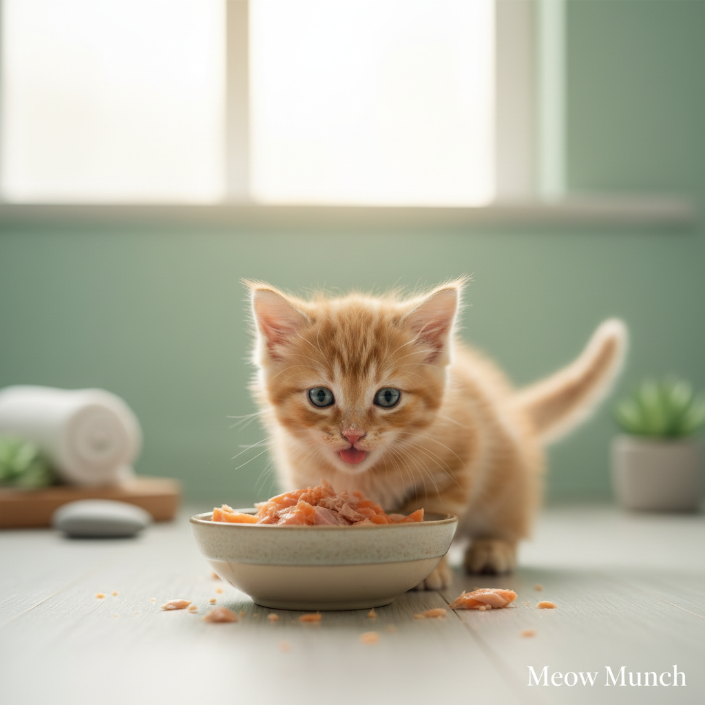 Kitten Eating